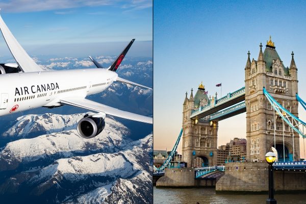 Air Canada z Ottawy do Londynu Heathrow przez cały rok